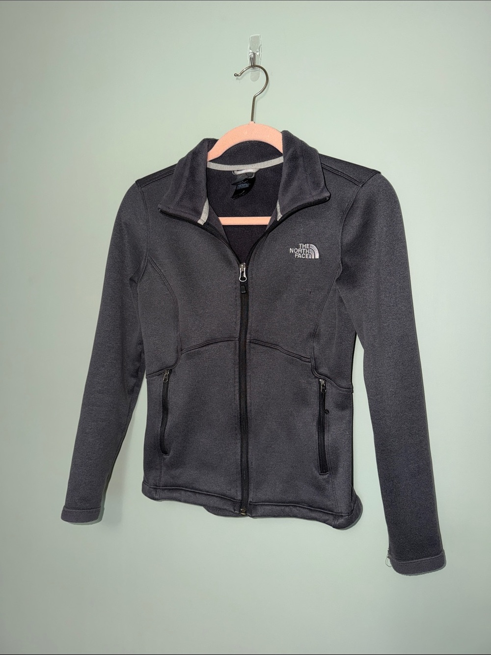 The North Face Agave Fleece Jacket C656 Gray XS Full Zip
